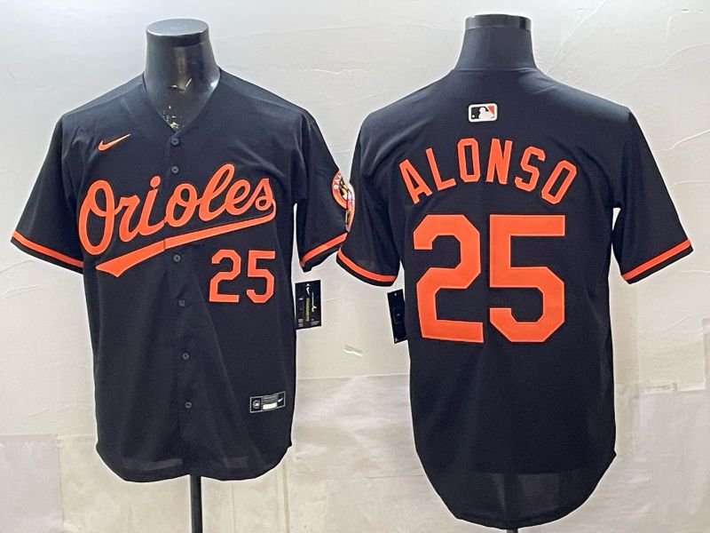 Men Baltimore Orioles #25 Alonso Black Game 2026 Nike MLB Jersey style 001->youth mlb jersey->Youth Jersey